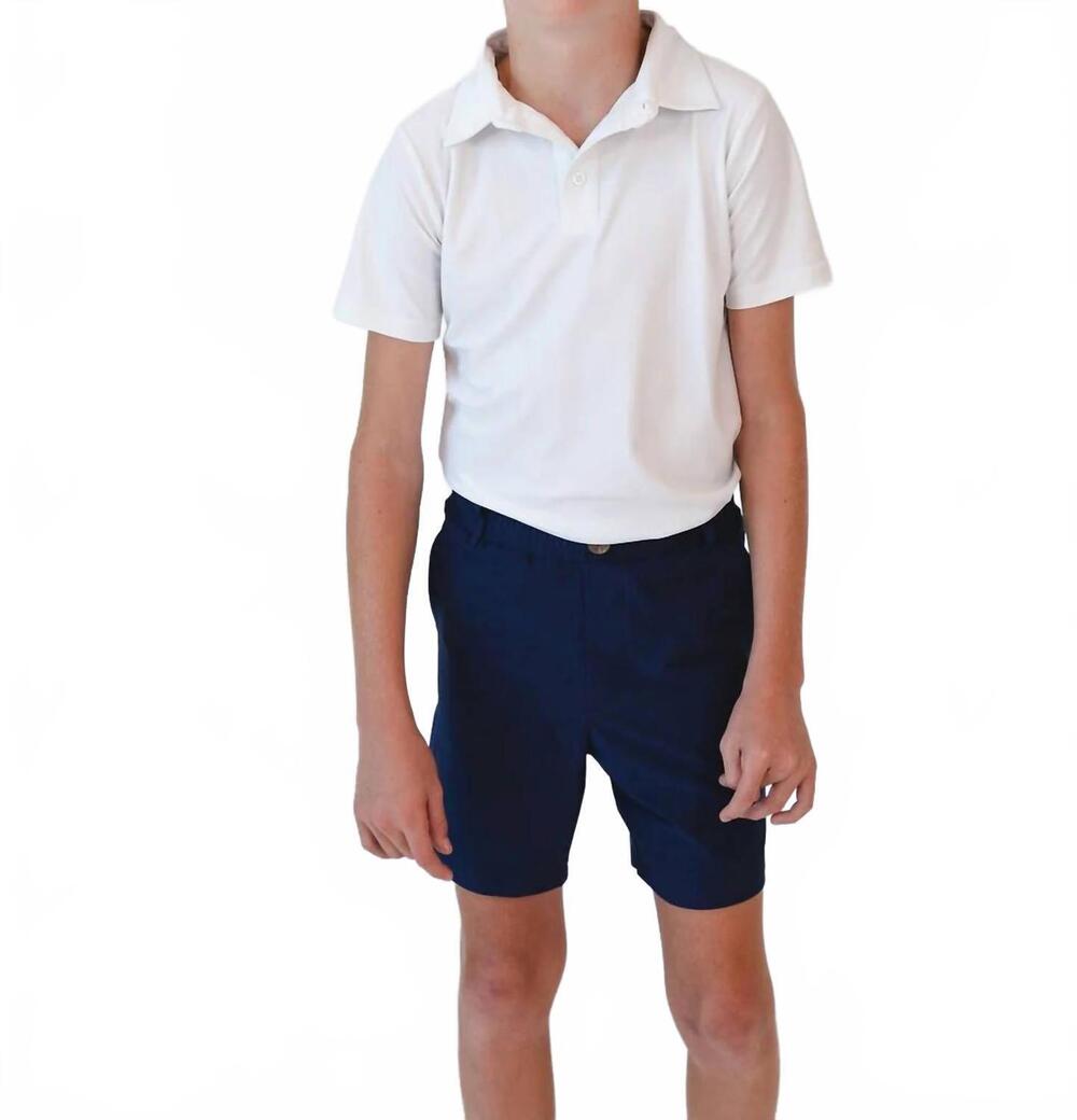 NEW COURTSIDE KIDS polo shirt in white